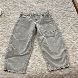 Two pair of Gap on trend Barrel Jeans size 12/31